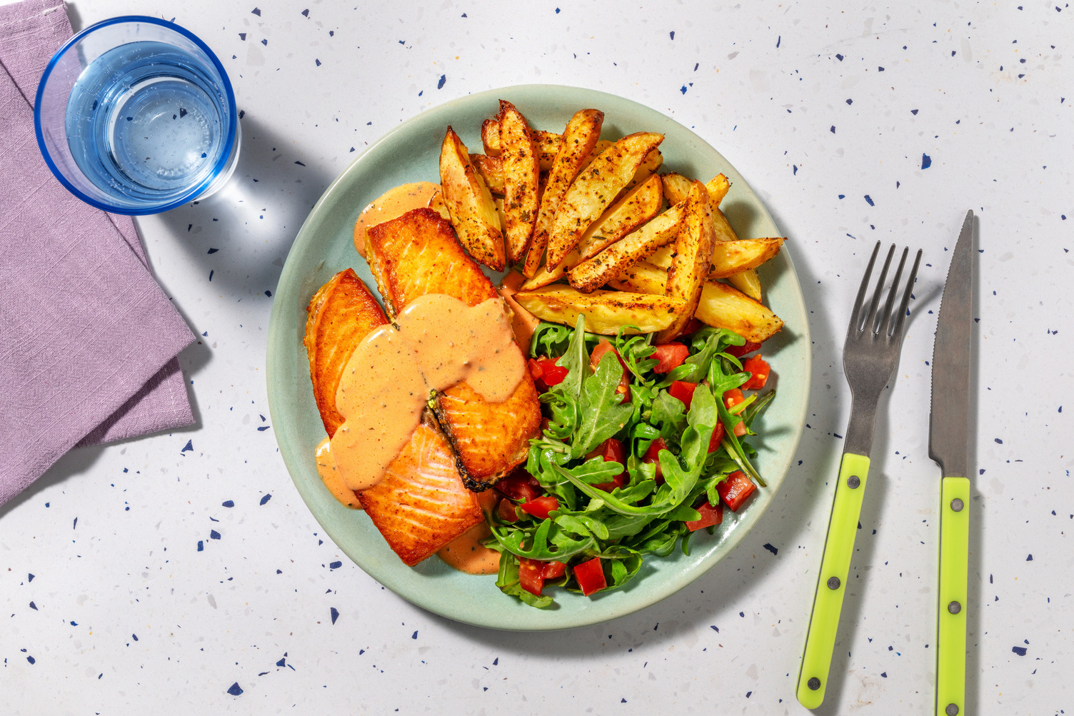 Salmon in Creamy Cajun Sauce