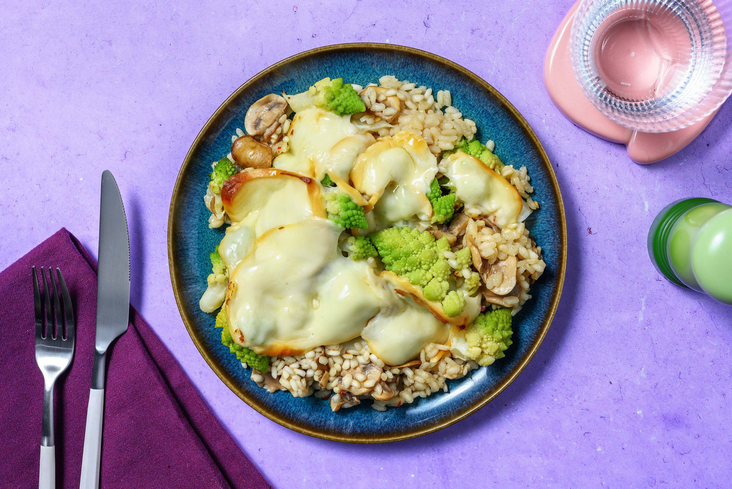 Risotto infornato al formaggio affumicato