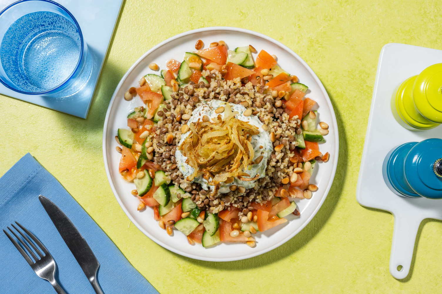 Mejadra - bulgur e lenticchie alla libanese