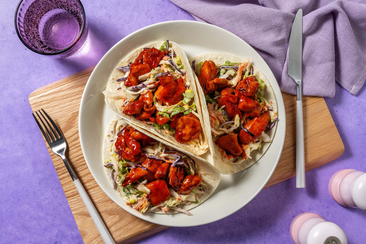 Korean Style Gochujang Chicken Tacos
