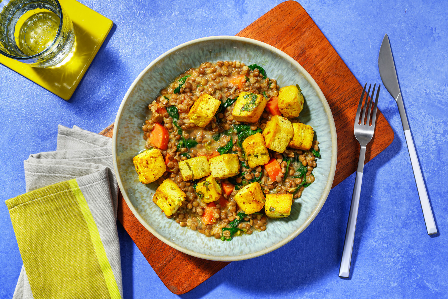 Spinach and Tofu Dahl