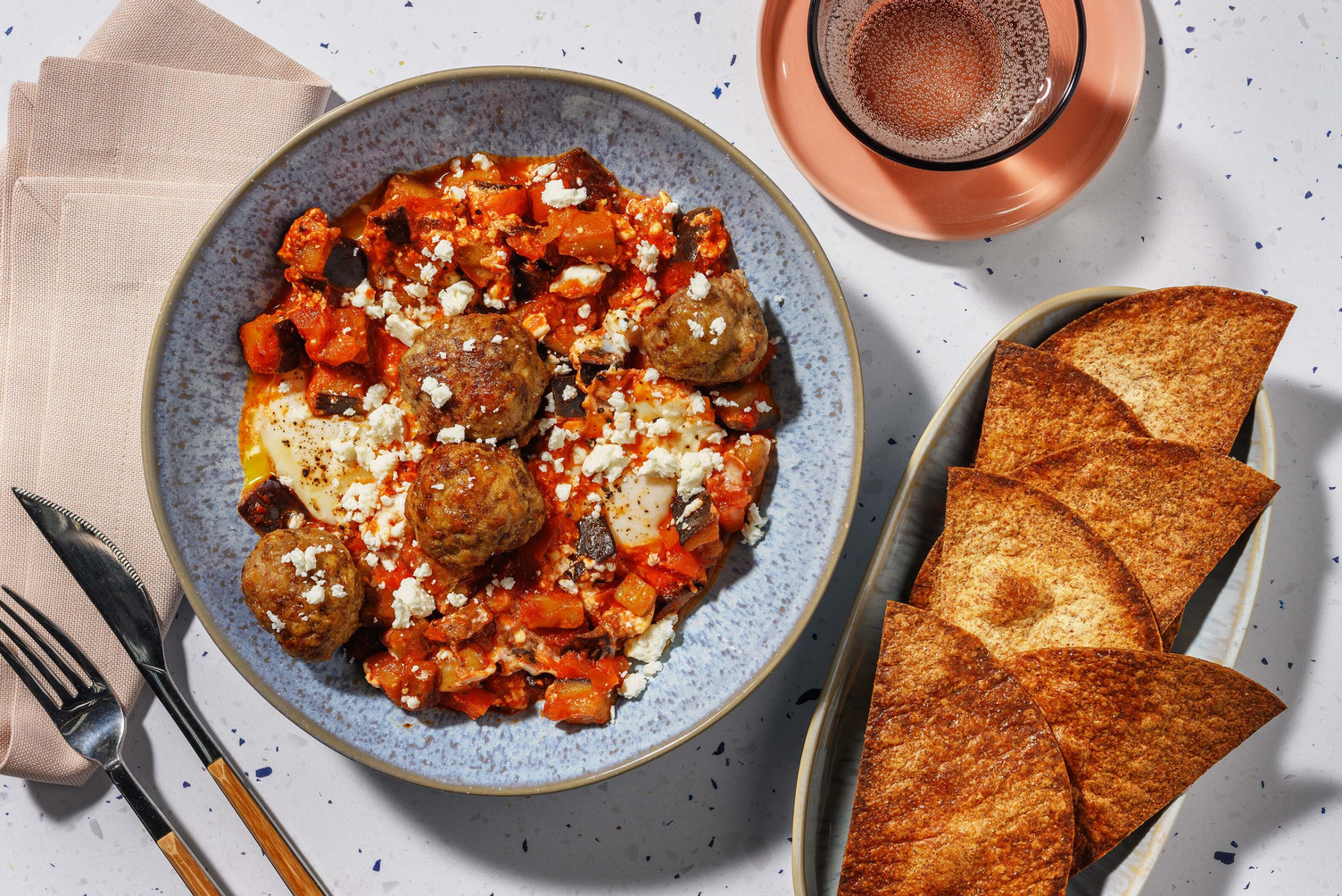 Gehaktballetjes met eieren alla norma
