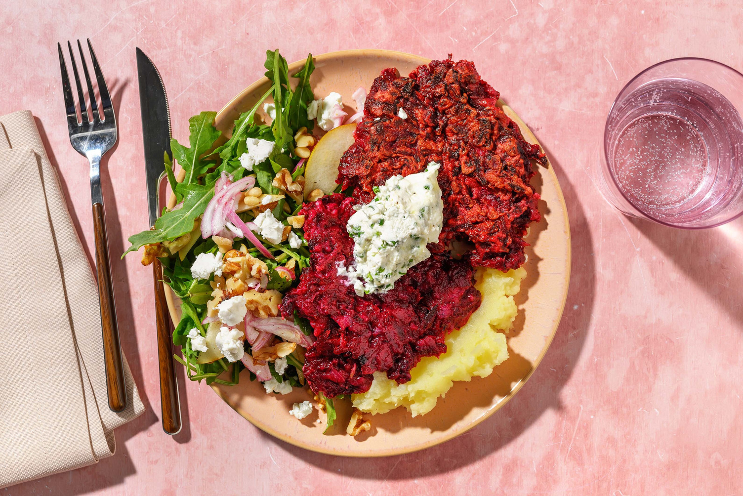 Skandinaviske rødbede-fritters