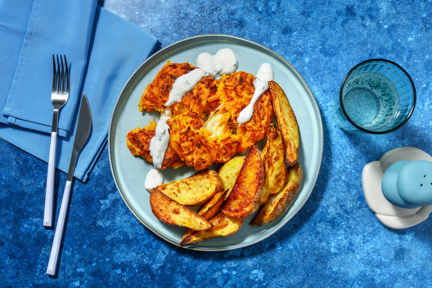 Hamburguesas caseras de zanahoria y queso