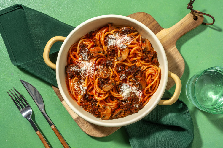 Schnelles Rinderragout mit Champignons