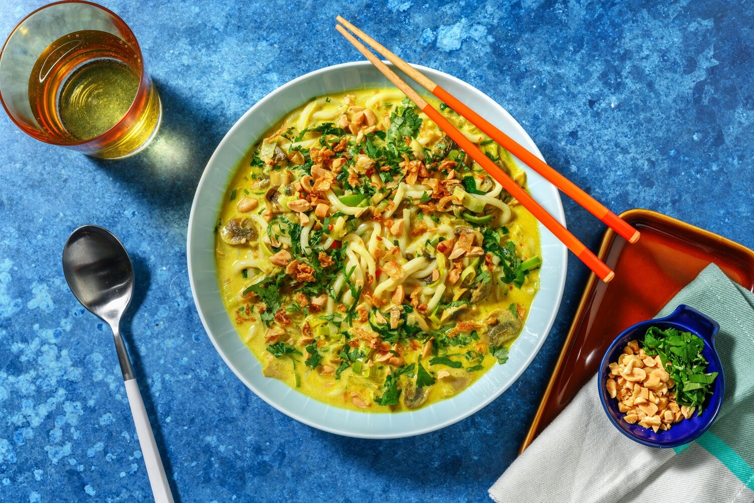 Soupe de nouilles curry-coco