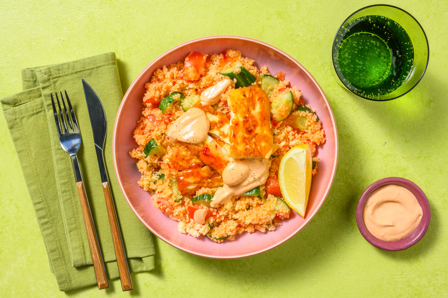 Sweet Chilli Glazed Cheese and Spicy Aioli