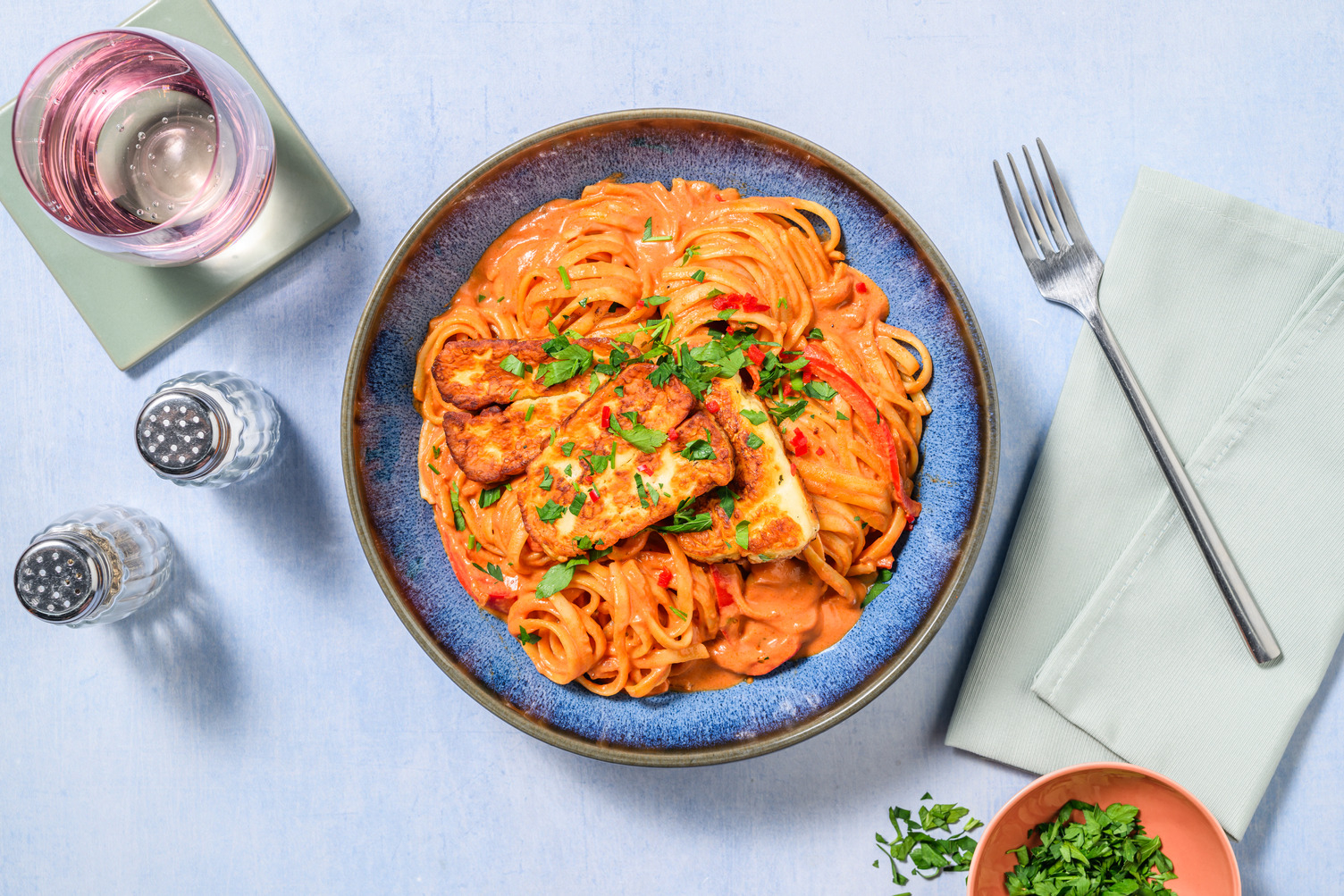Cajun-inspired Prawn and Bell Pepper Linguine