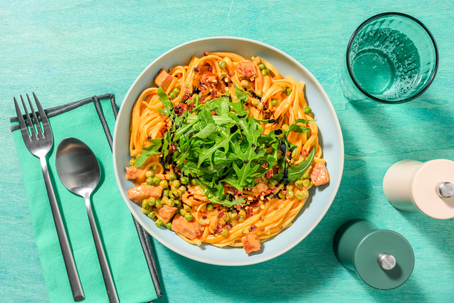 Easy Peasy Chorizo Linguine