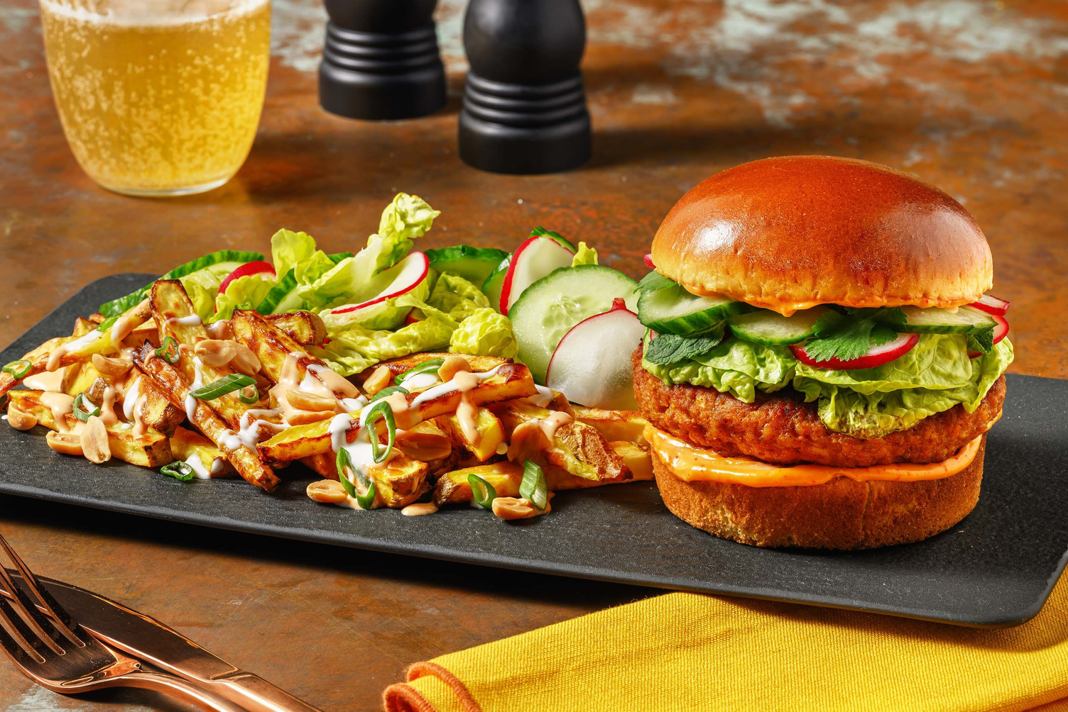 Vietnamesisk inspireret svinekødsburger