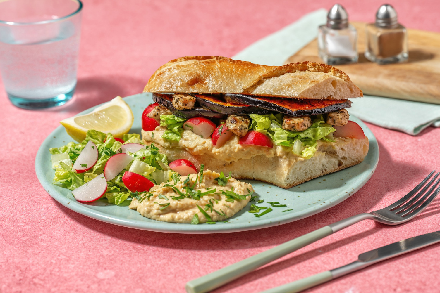 Sabich-Sandwich mit Bio-Hähnchen