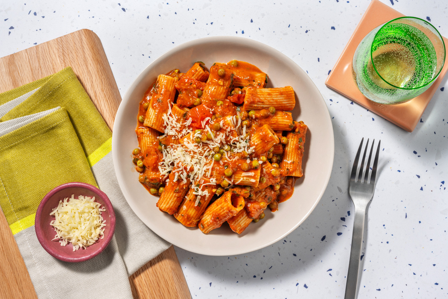 Cherry Tomato Rigatoni with Irish Beef Strips