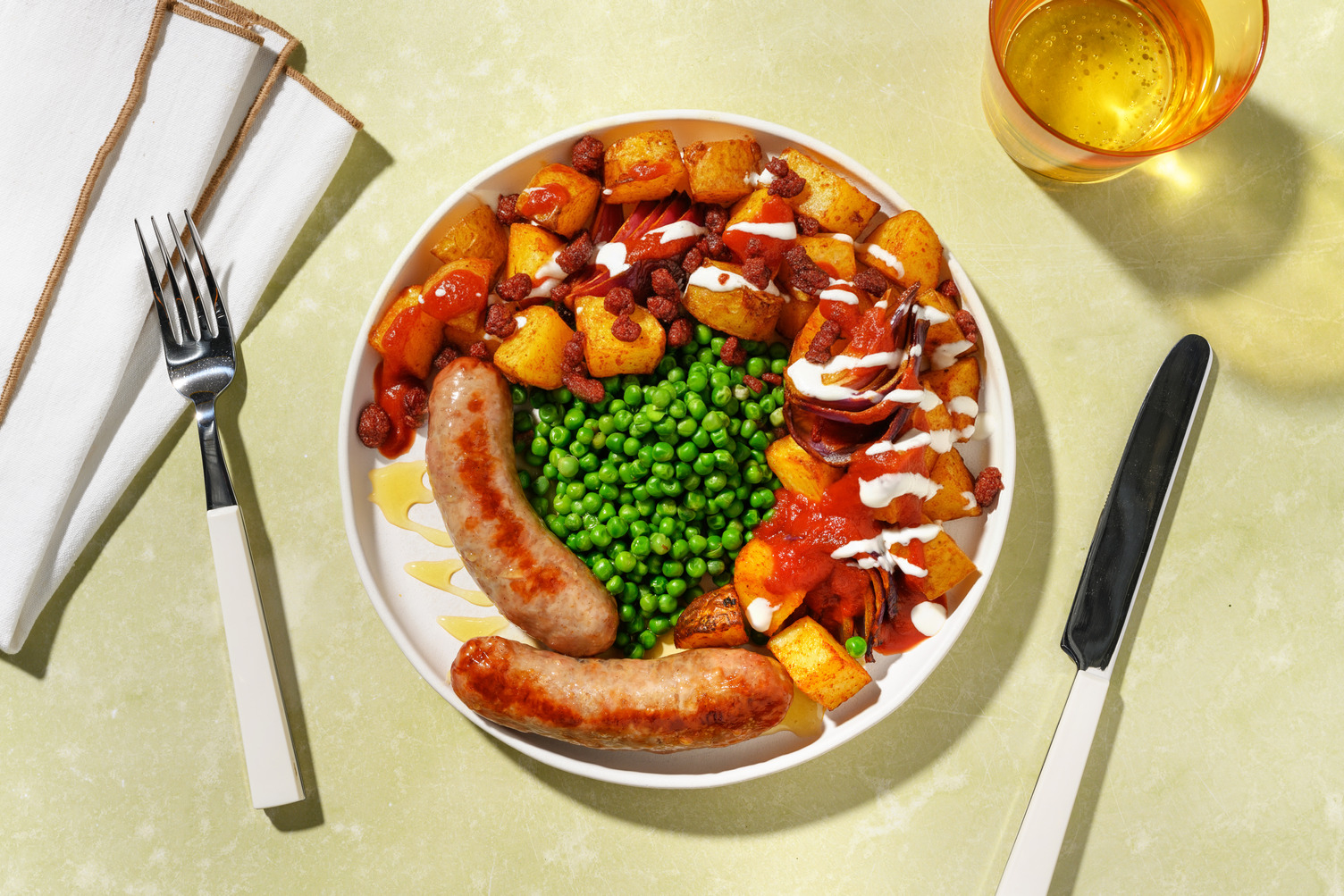 Honey Glazed Sausage Bake and Bravas Inspired Chorizo Sauce