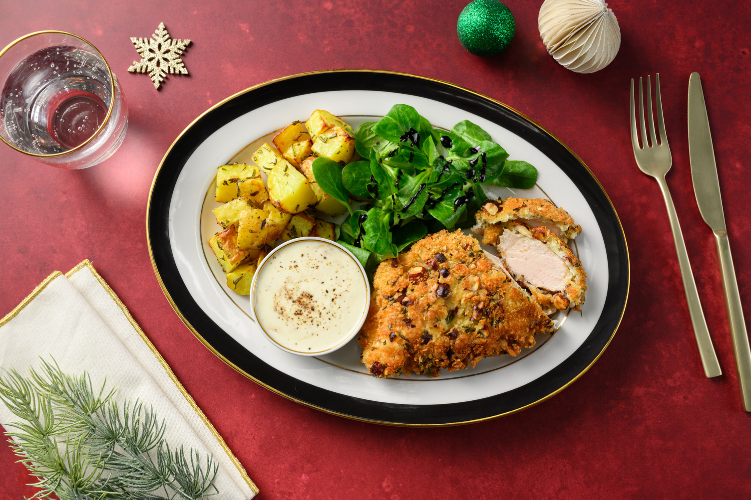 Christmas Chicken Schnitzel