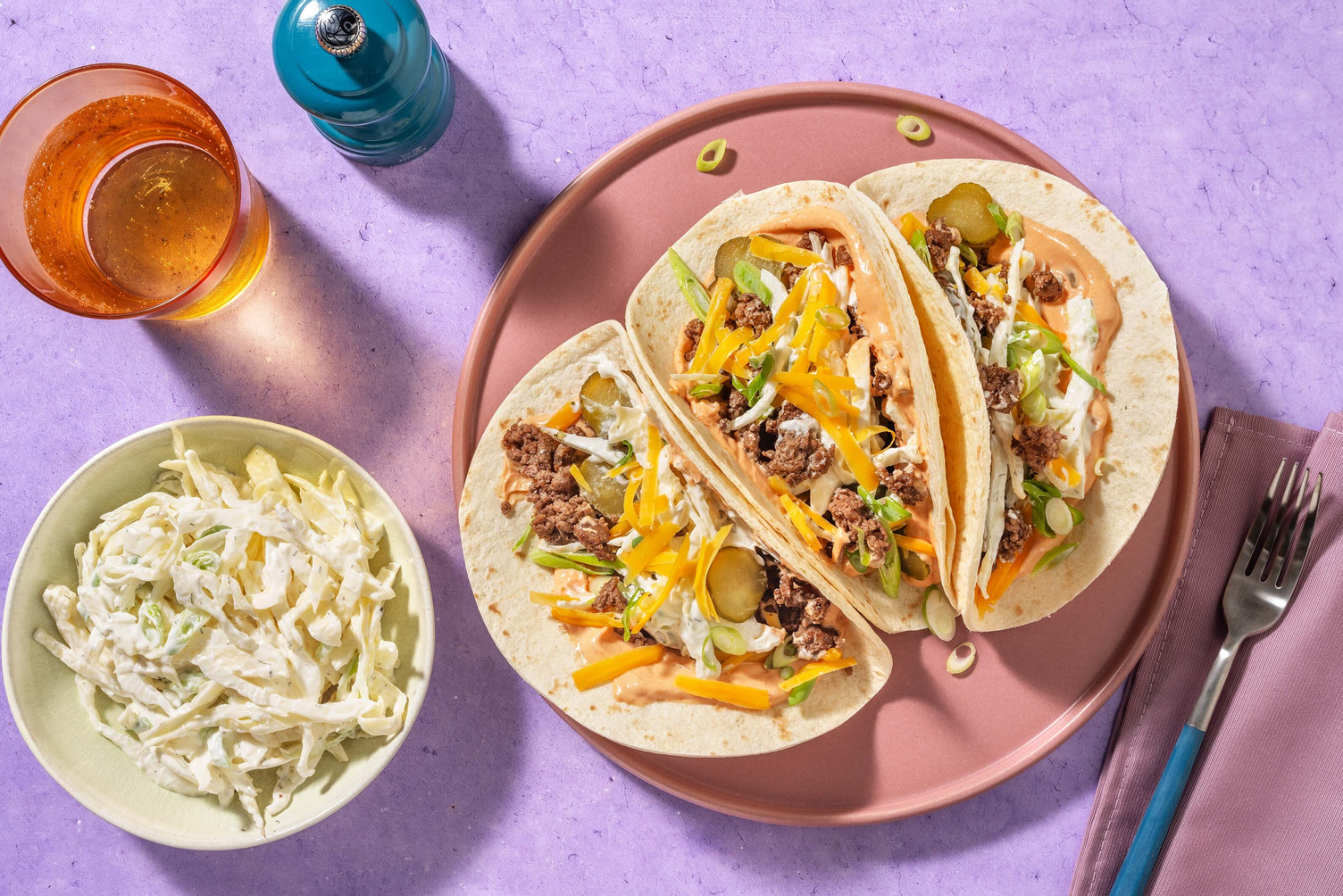 Cheeseburger-Inspired Wraps