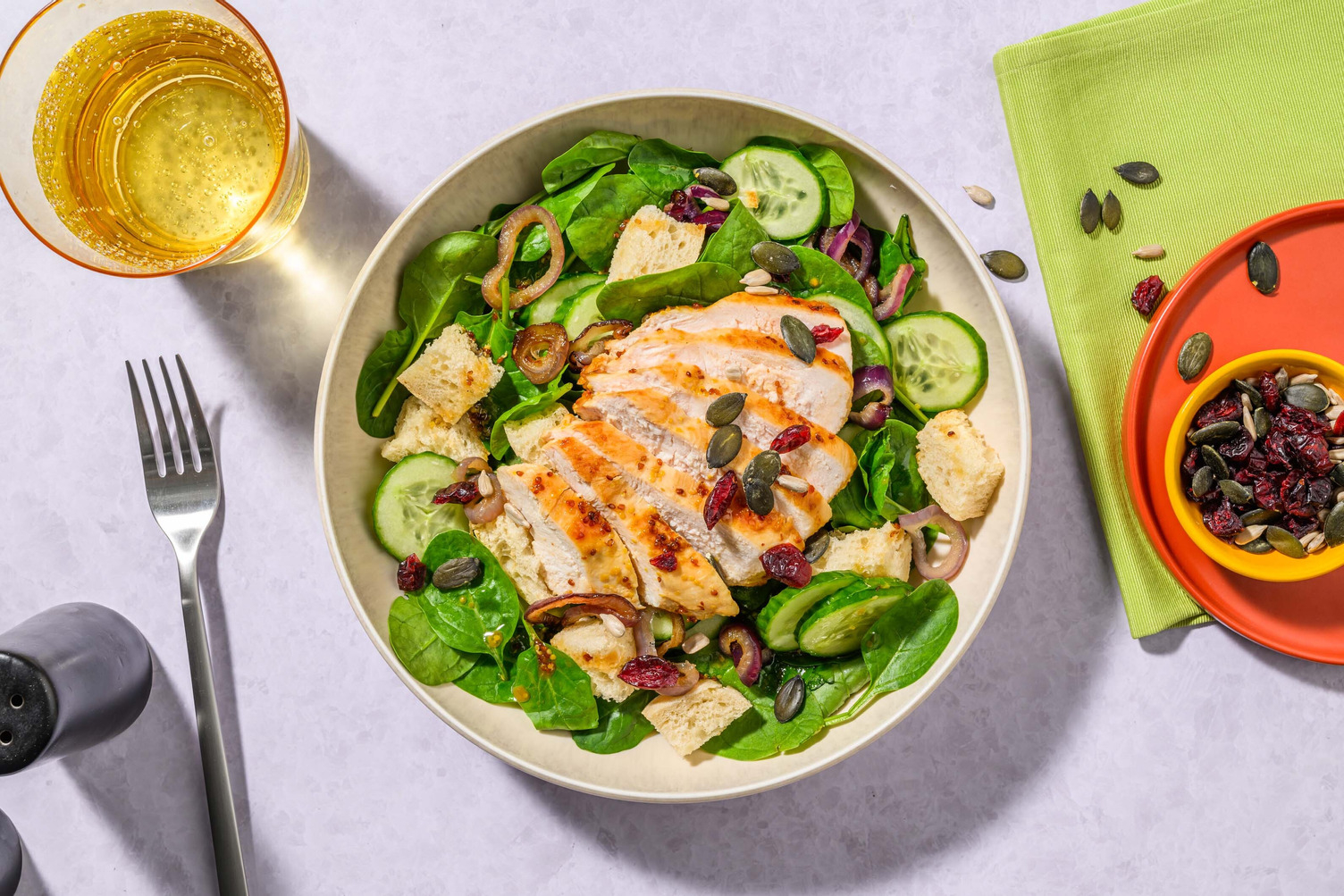 Maple-Mustard Grilled Chicken Breast Salad