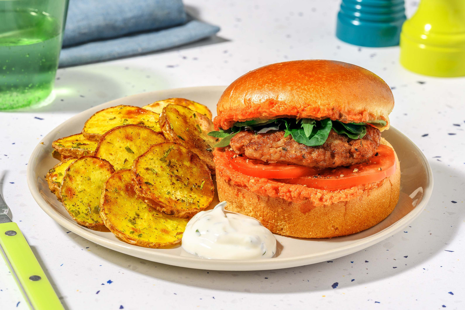 Mediterranean Beyond Meat® Burgers