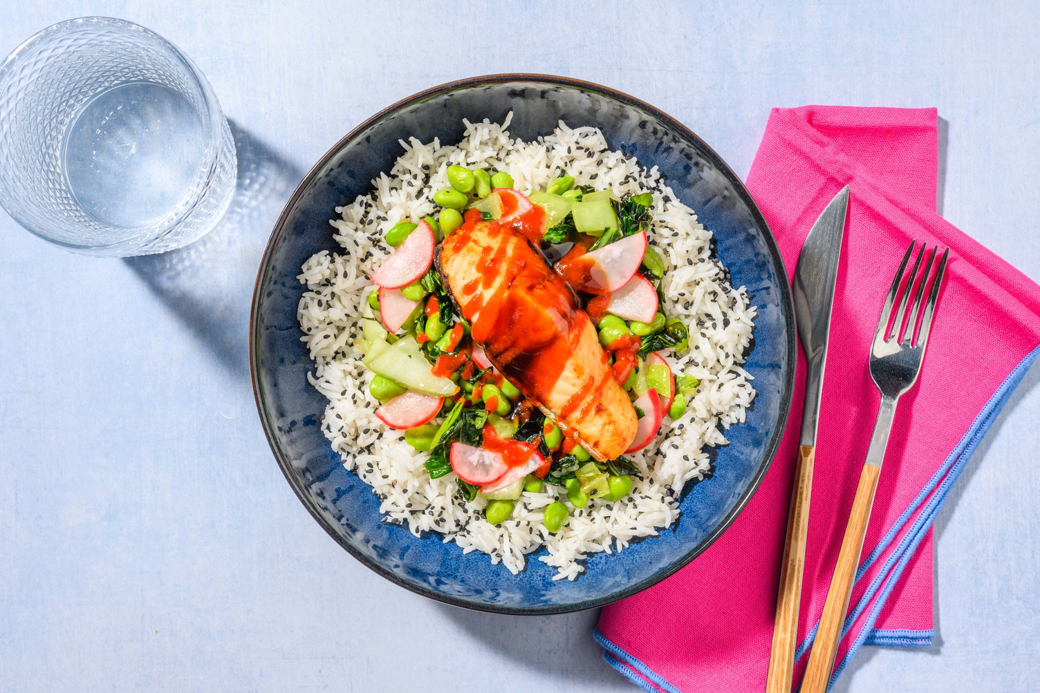 Sriracha Teriyaki Tilapia Bowls