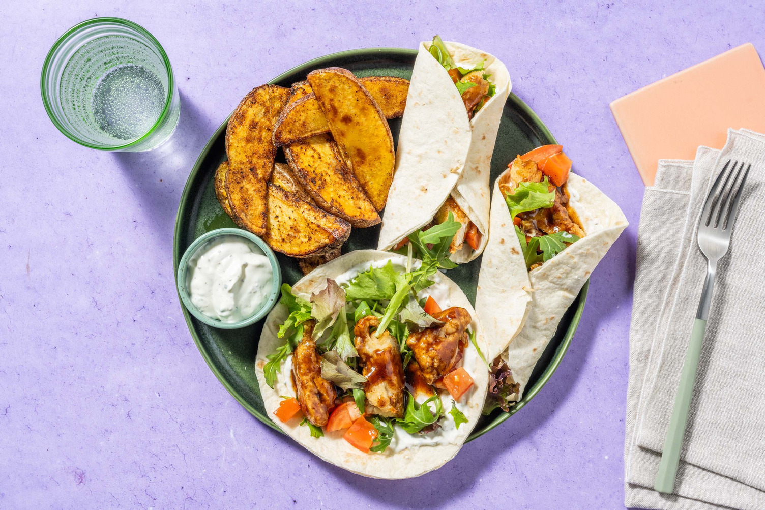 Honey-Garlic Turkey Wraps