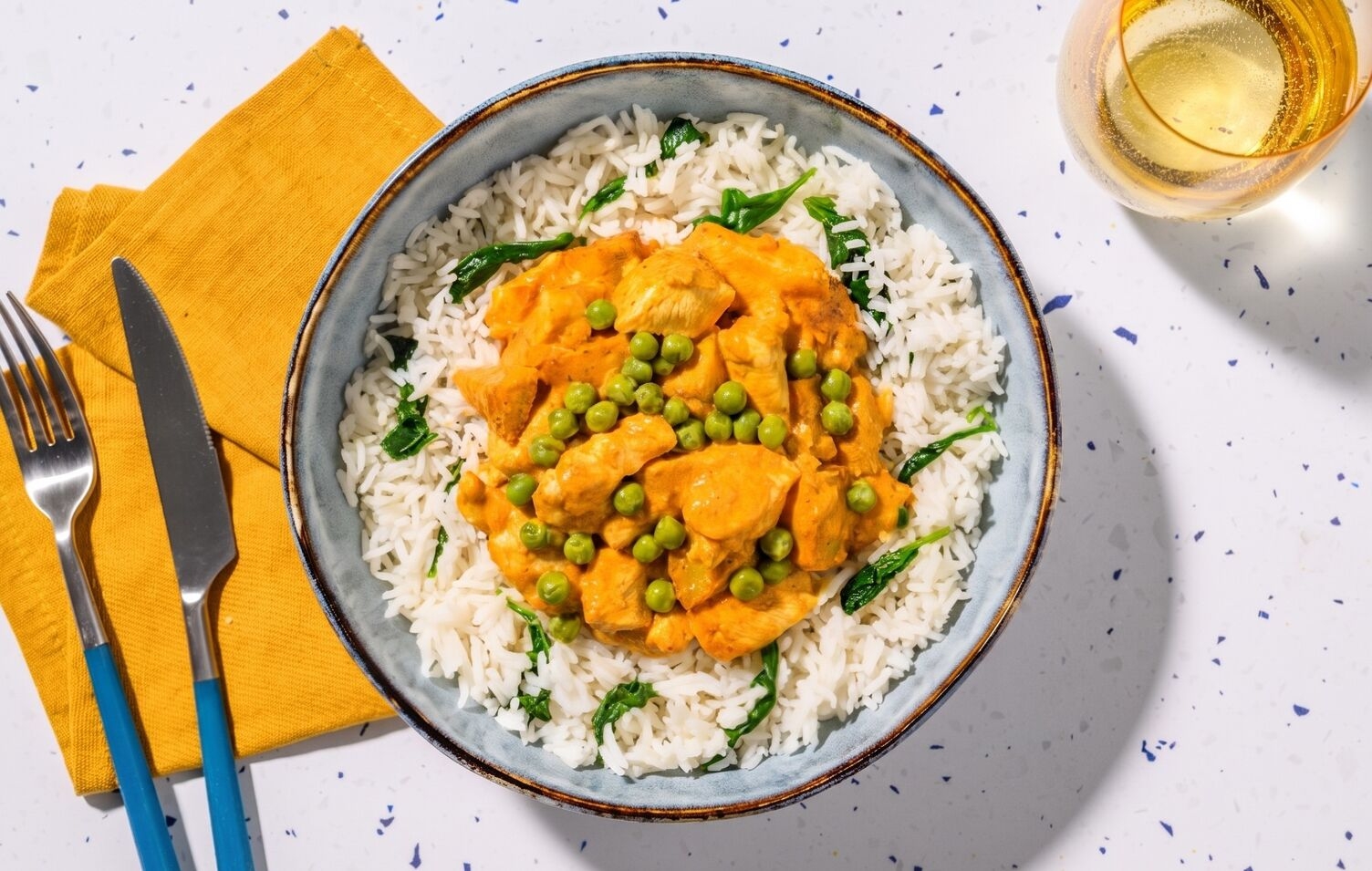 Cari de poulet bio et de pommes de terre à l’indienne