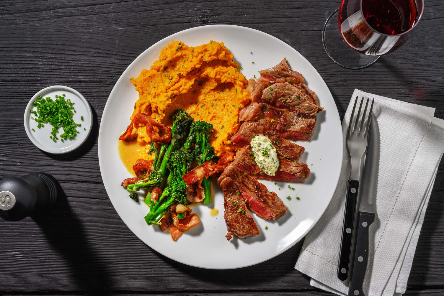 Tenderloin Steaks and Herb Butter