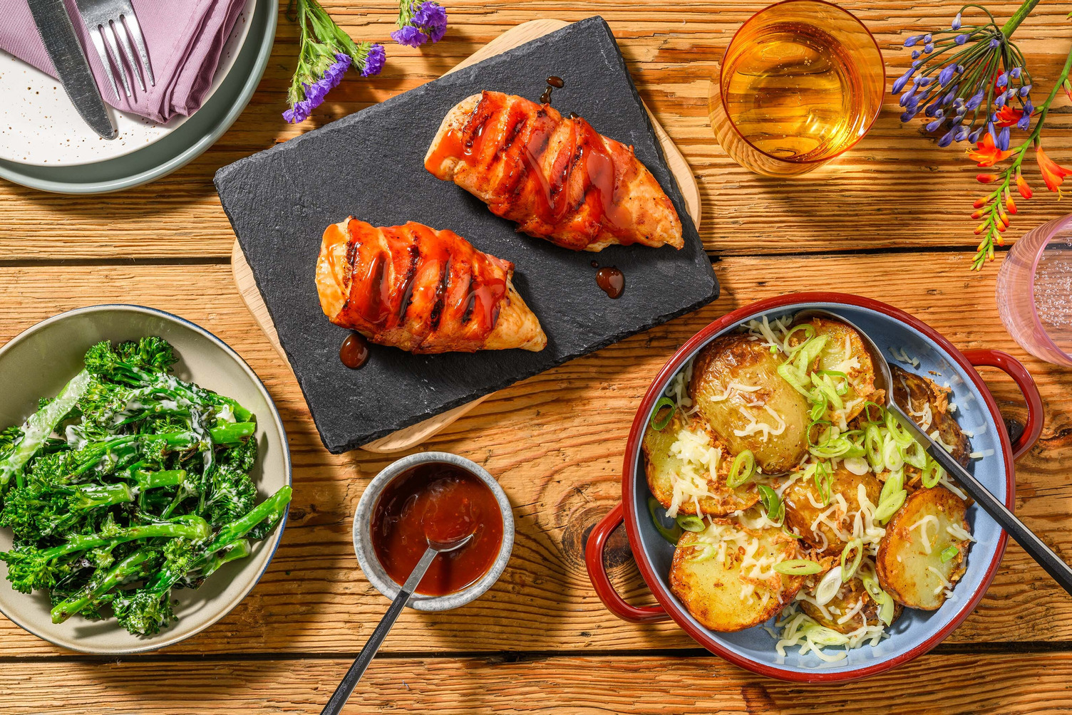 Double Grilled Bacon-Wrapped Chicken