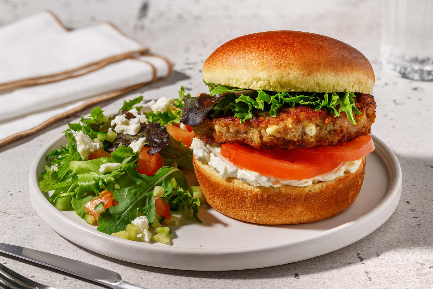 Cal Smart Tzatziki Beef Burgers