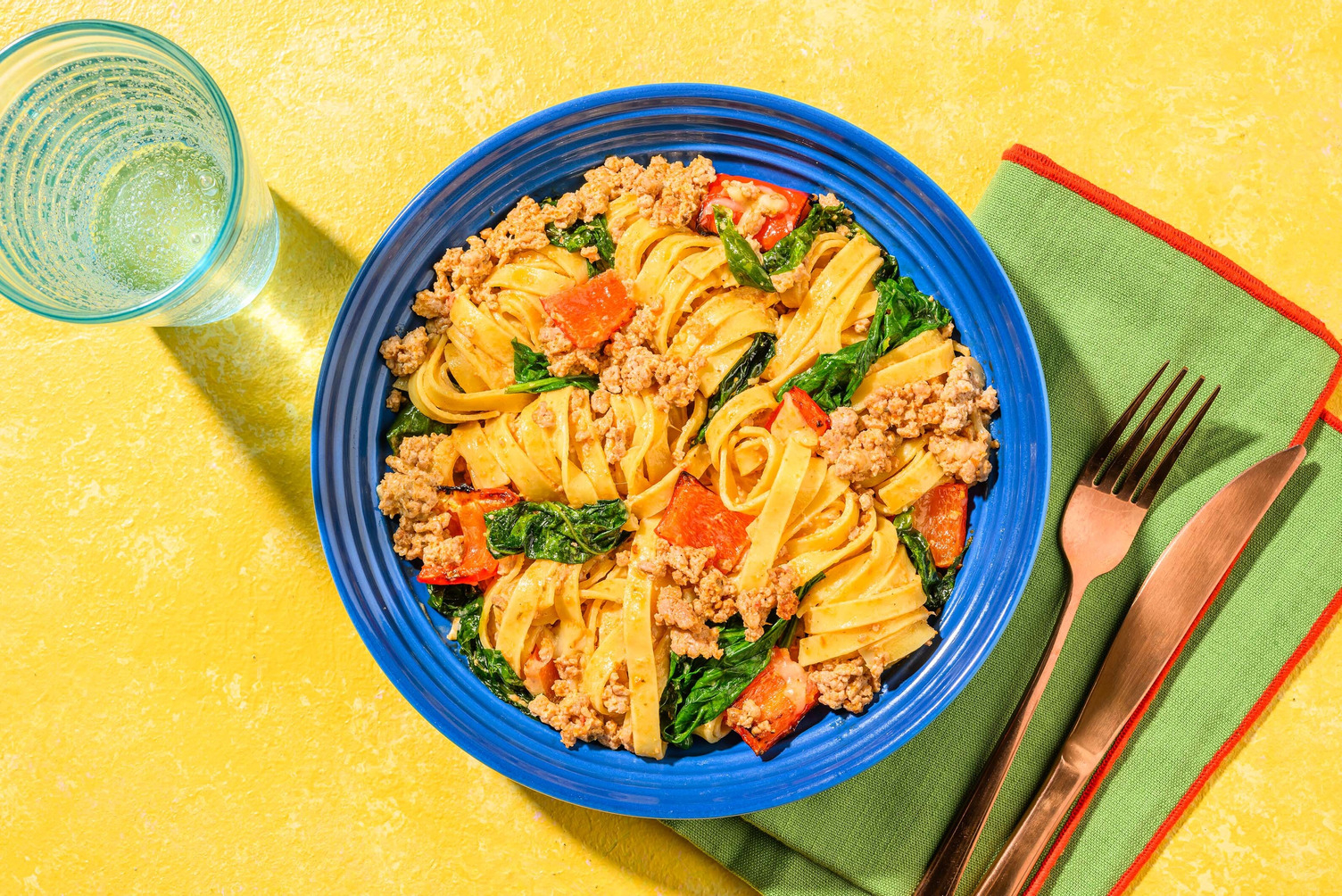 Cheesy Sausage, Sundried Tomato and Linguine Bake