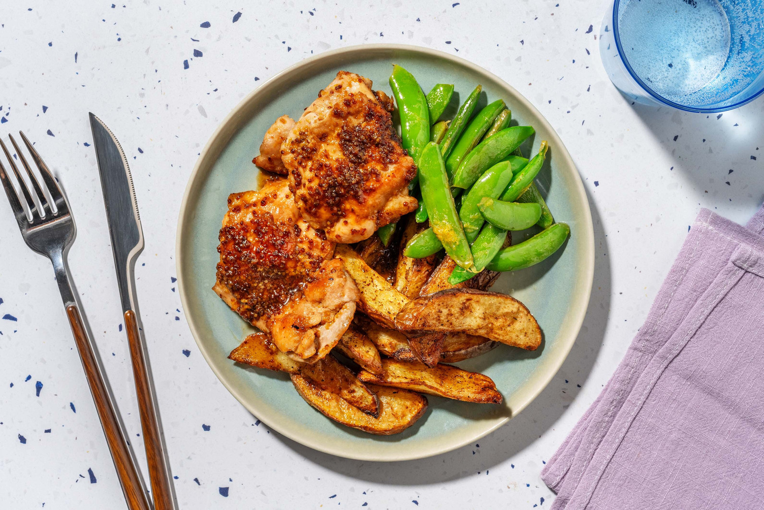 Maple-Mustard Glazed Double Chicken