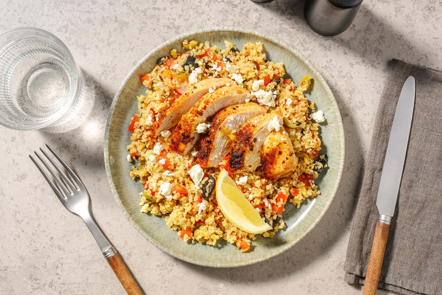 Middle Eastern-Style Halloumi and Bulgur Bowls
