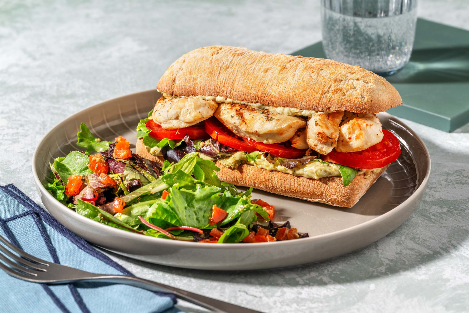 Zesty Garlic Halloumi Sandwiches