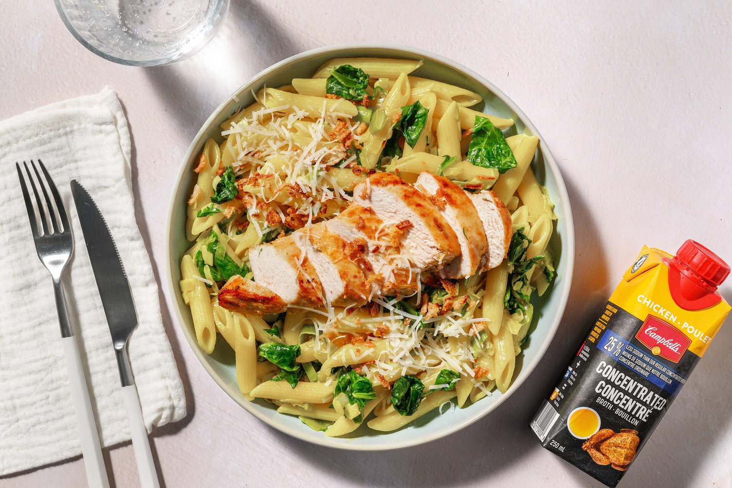 Campbell's Chicken Caesar Pasta