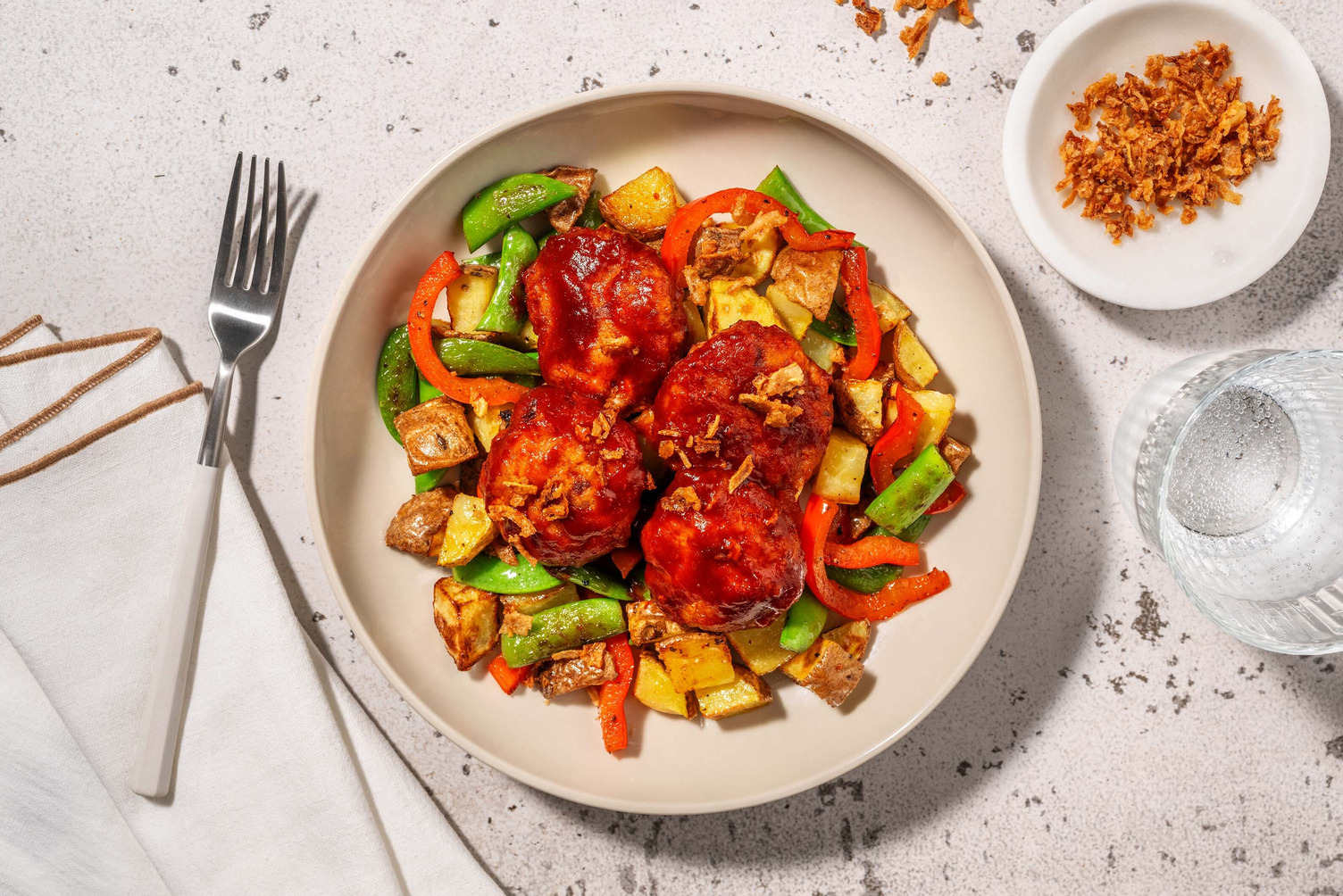 Repas futé : Galettes de Beyond Meat® épicées et sucrées et pommes de terre