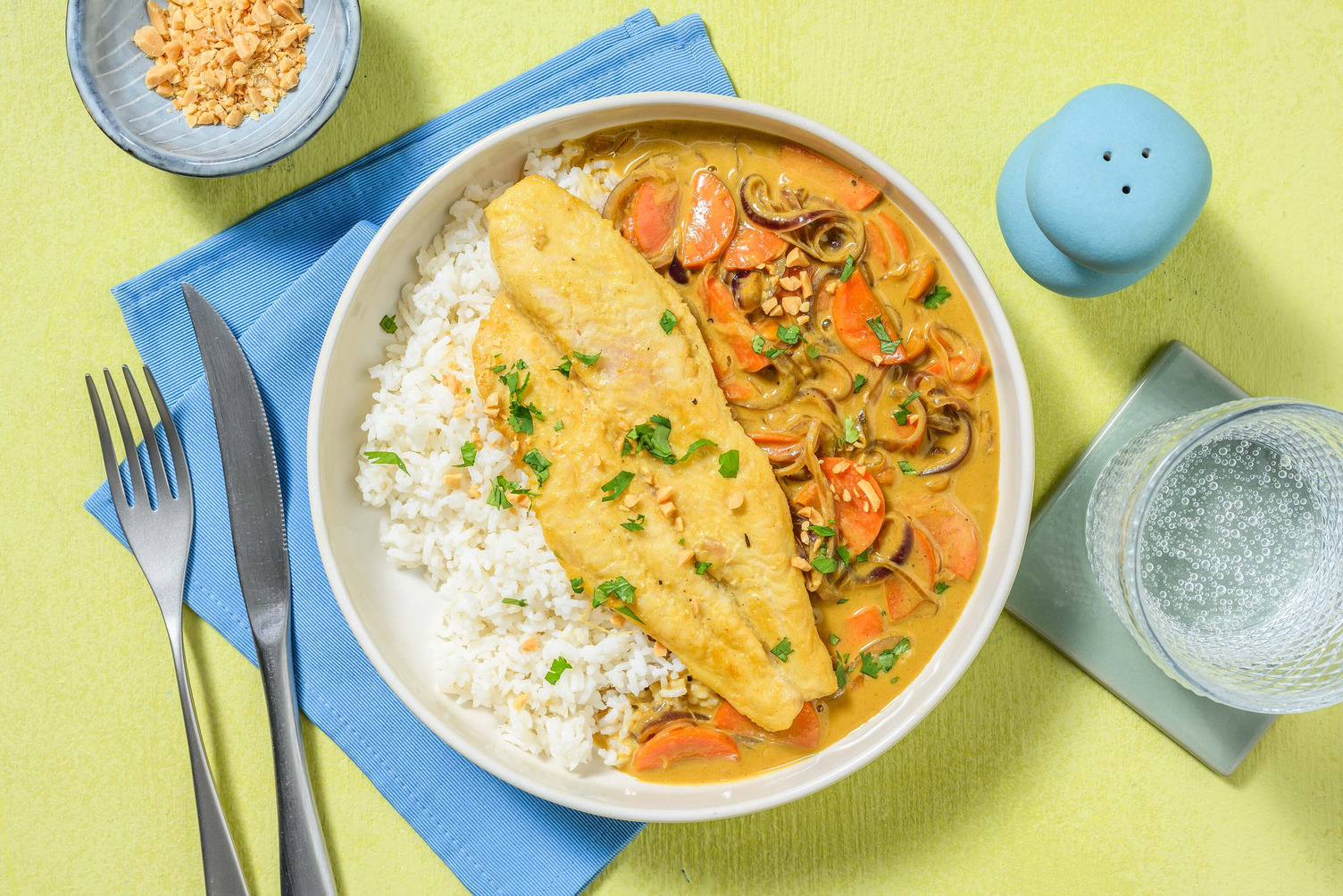 Hajmal i satay- och currysås