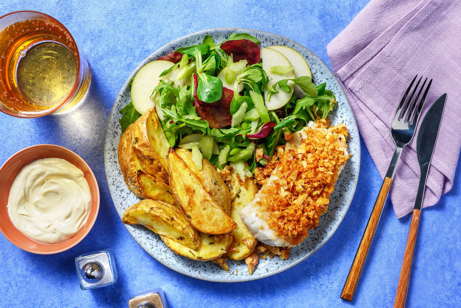 Valnøttpanert torsk