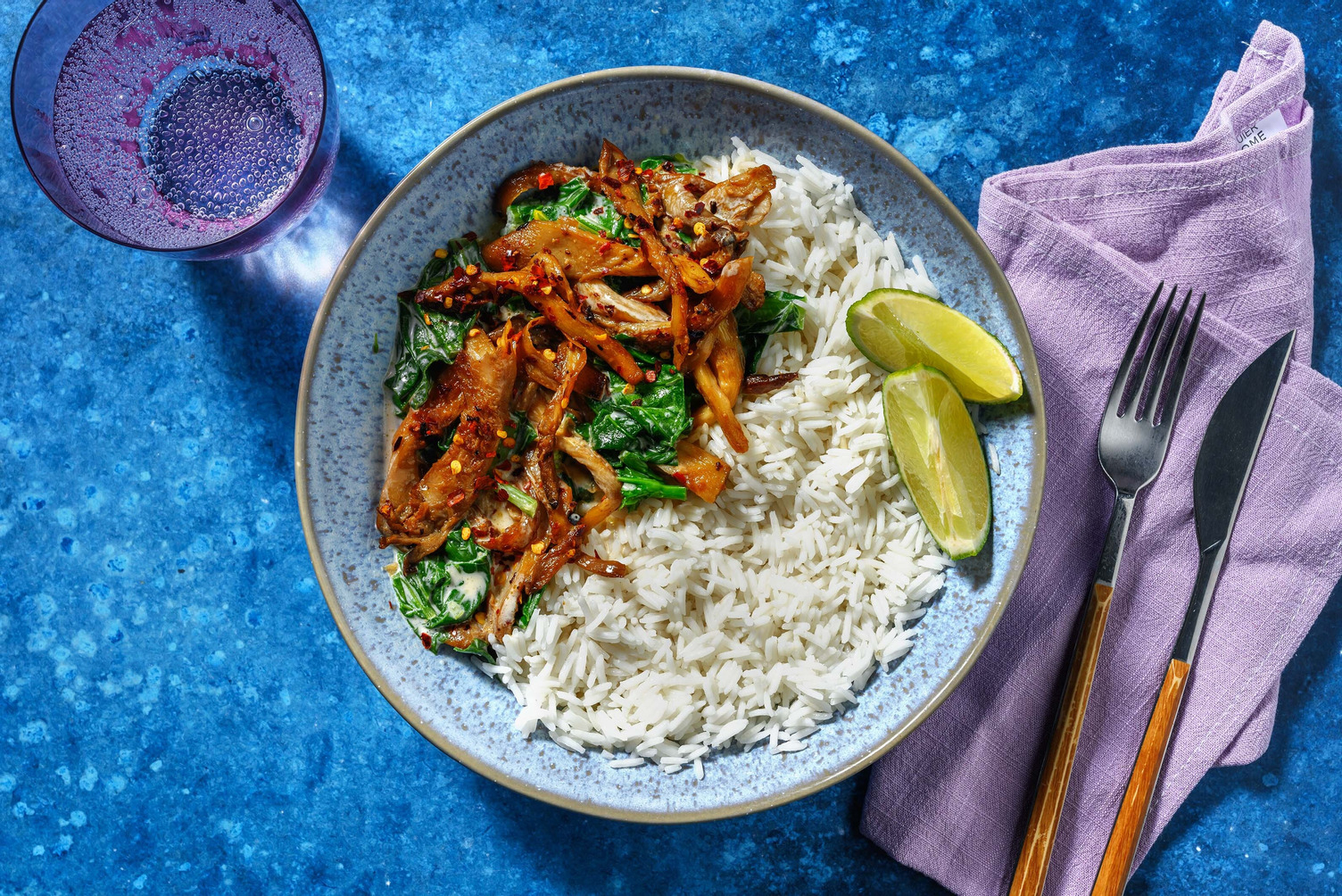 Stir-fry di funghi al latte di cocco e miso