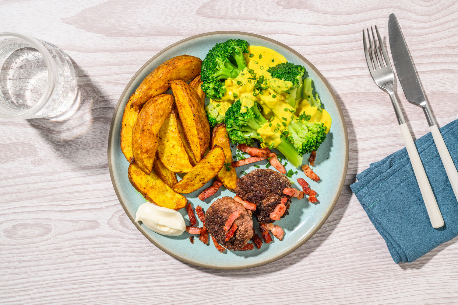 Mini-burgers et lardons
