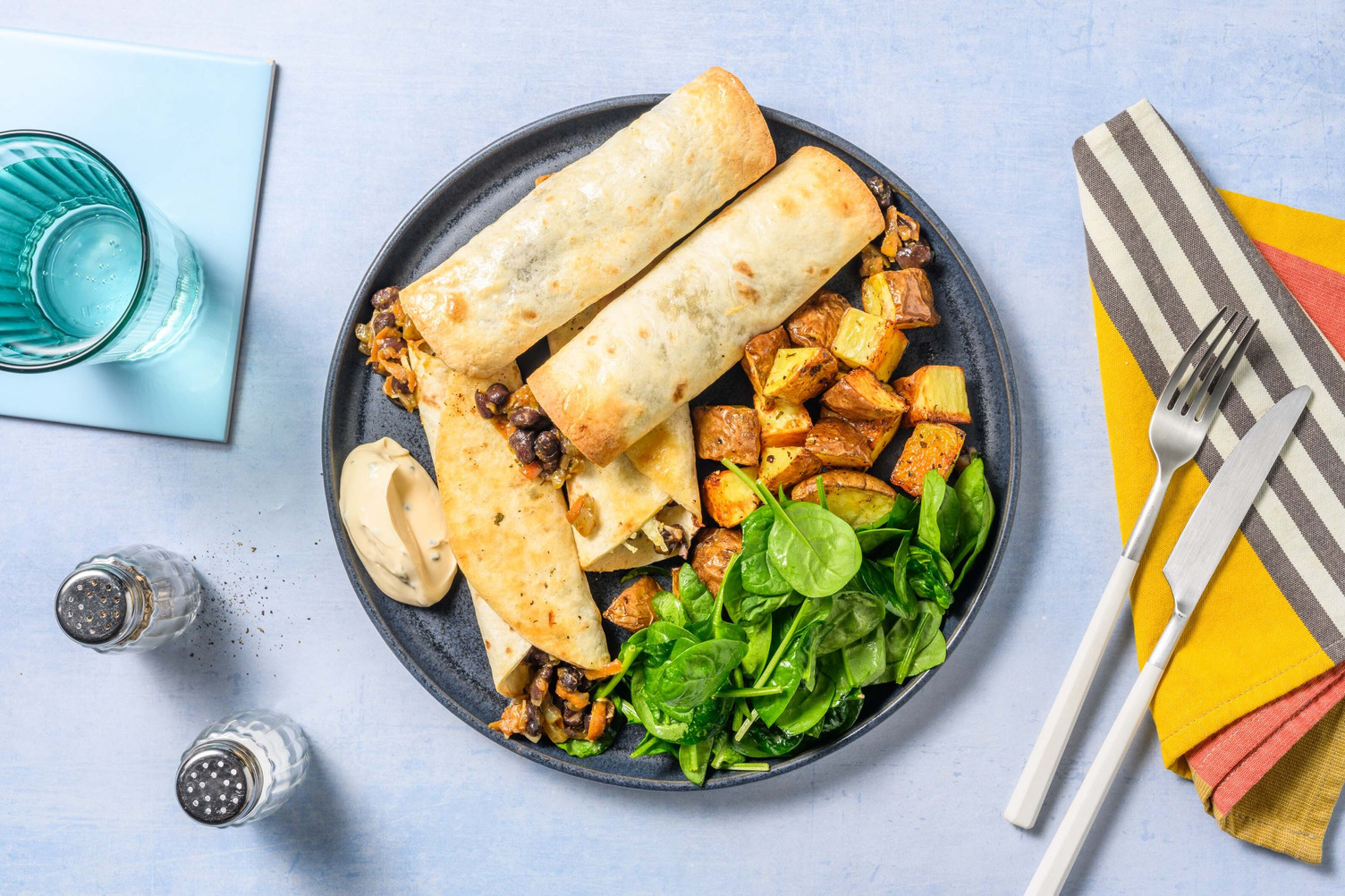 Mexicanske bønne-taquitos