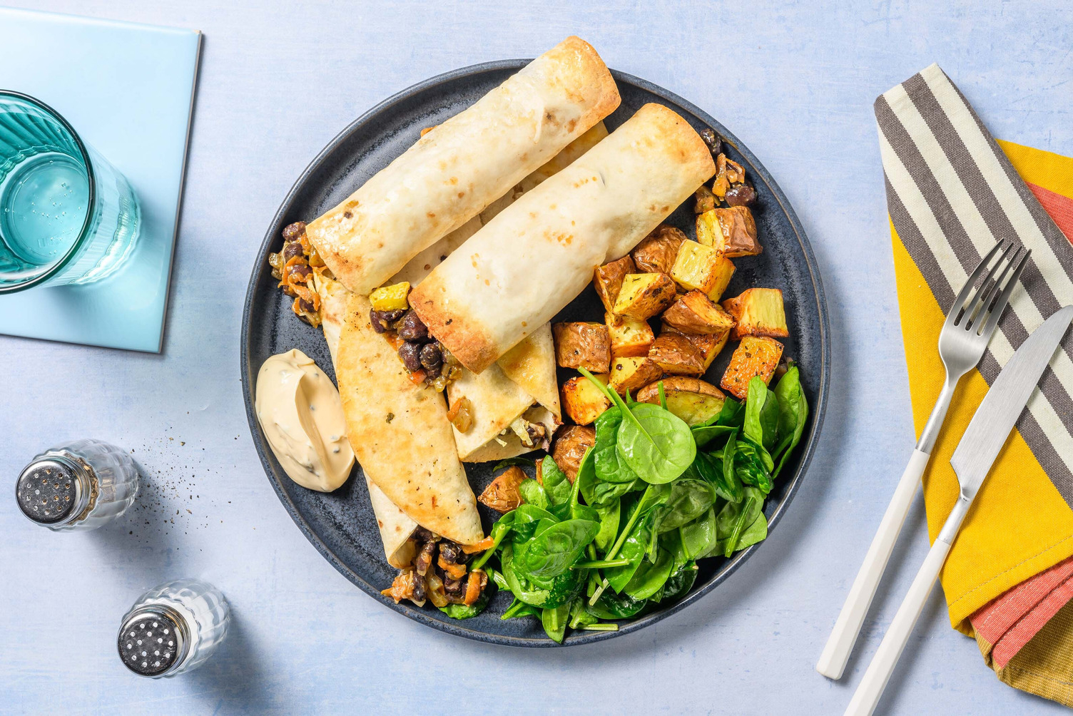 Mexicanske bønne-taquitos