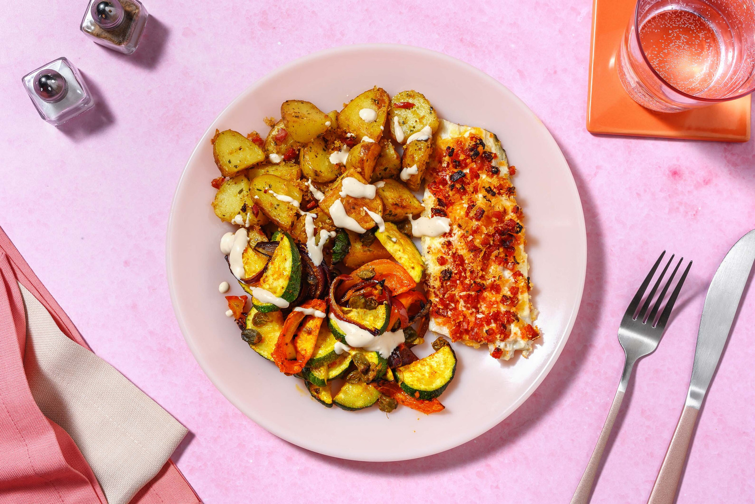 Chorizo-Crusted Basa