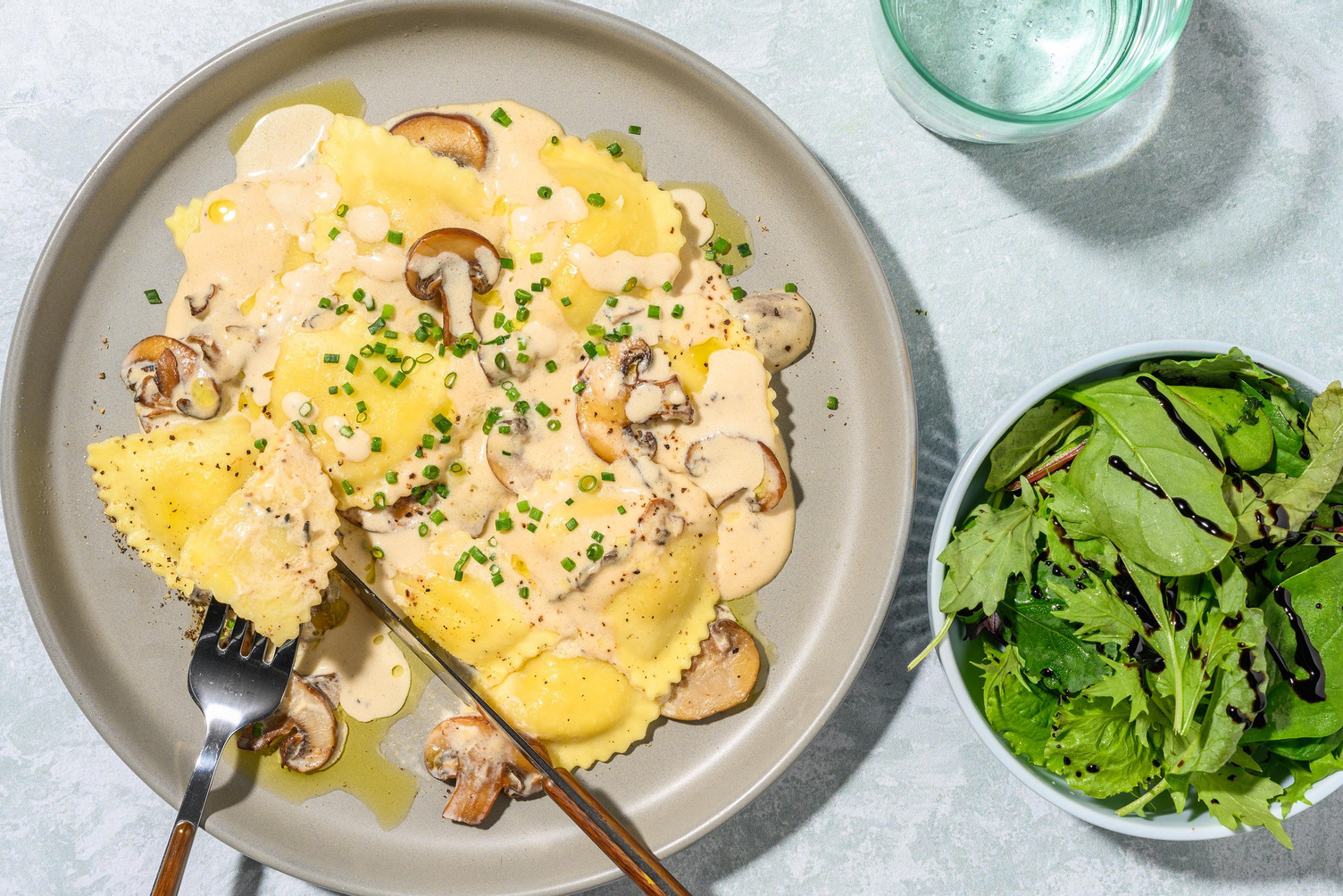 School Night Bacon and Parma Ham Filled Pasta