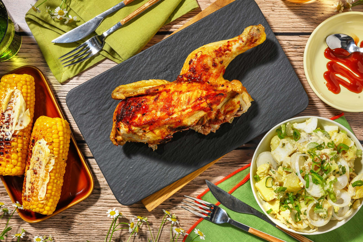 Grilled Smoky Chicken Cookout