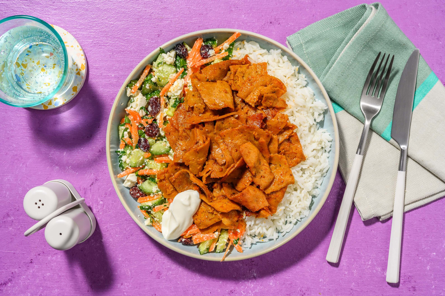 Honningglaseret vegetarkebab