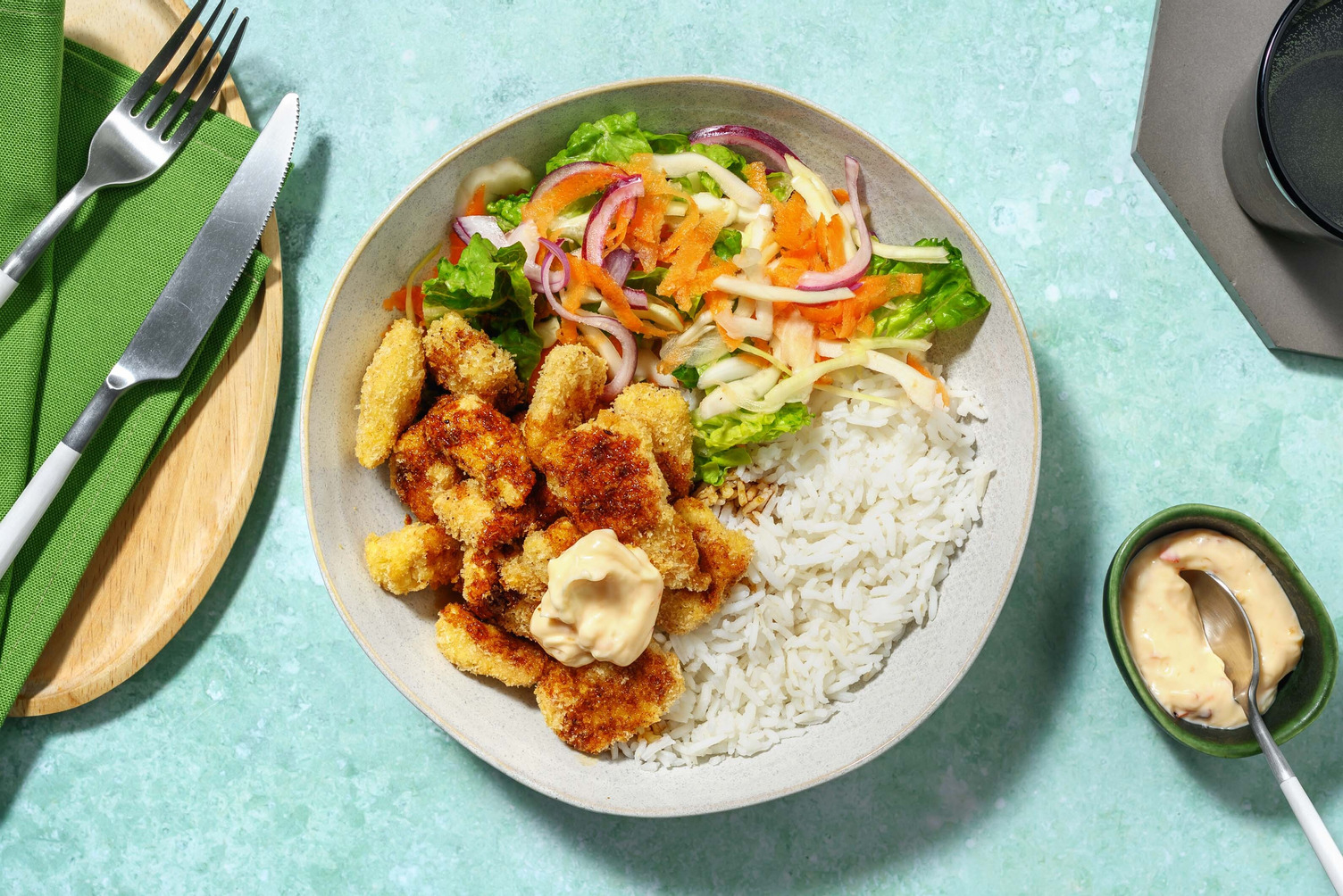 Pankopanerede veganske strimler