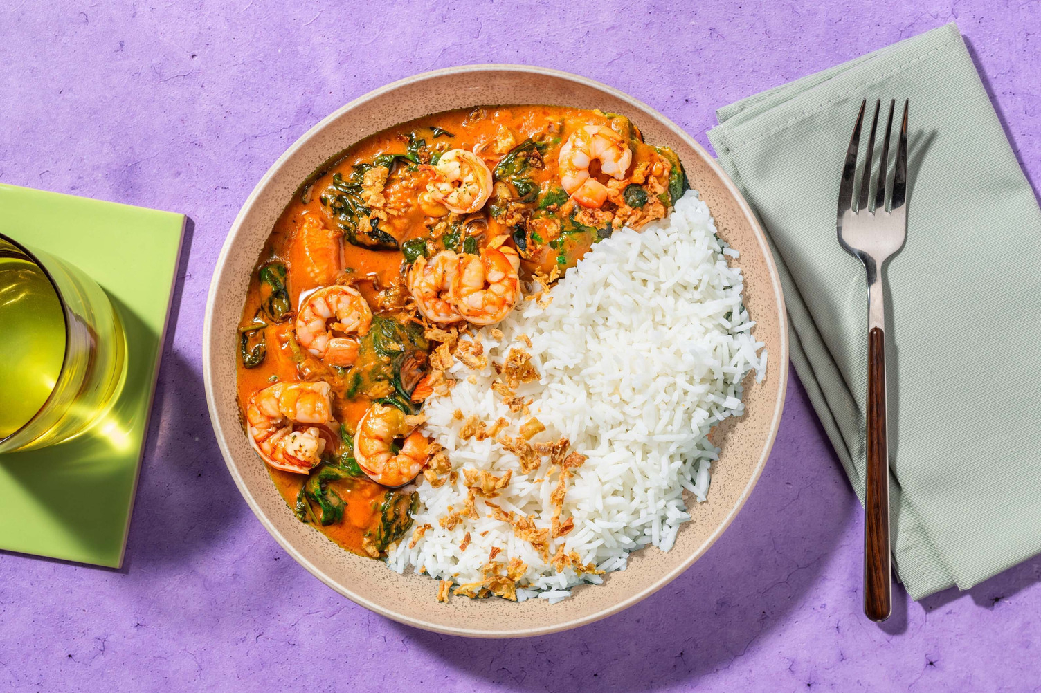 King Prawn Saag Curry
