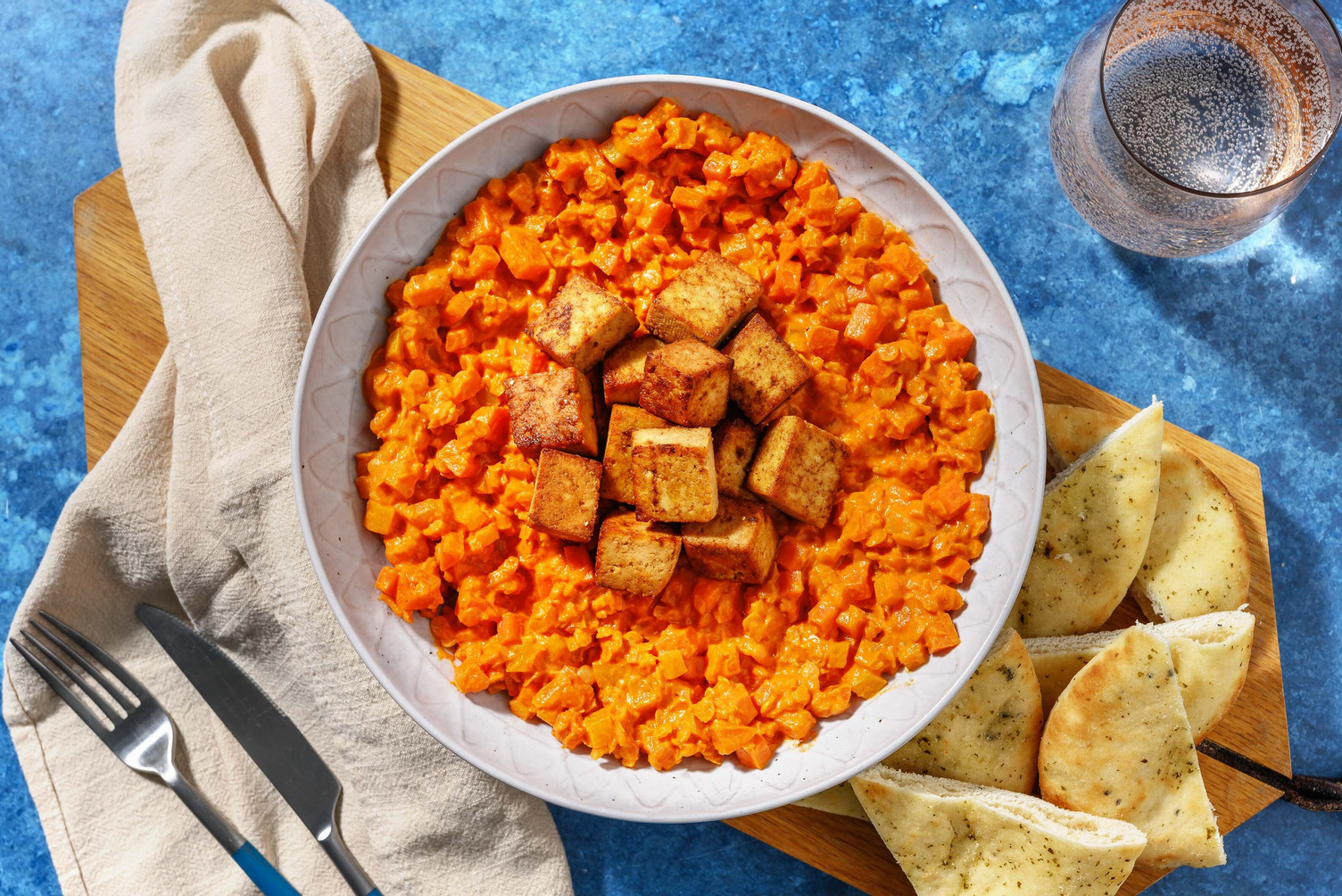 Dahl met tofu en kokos