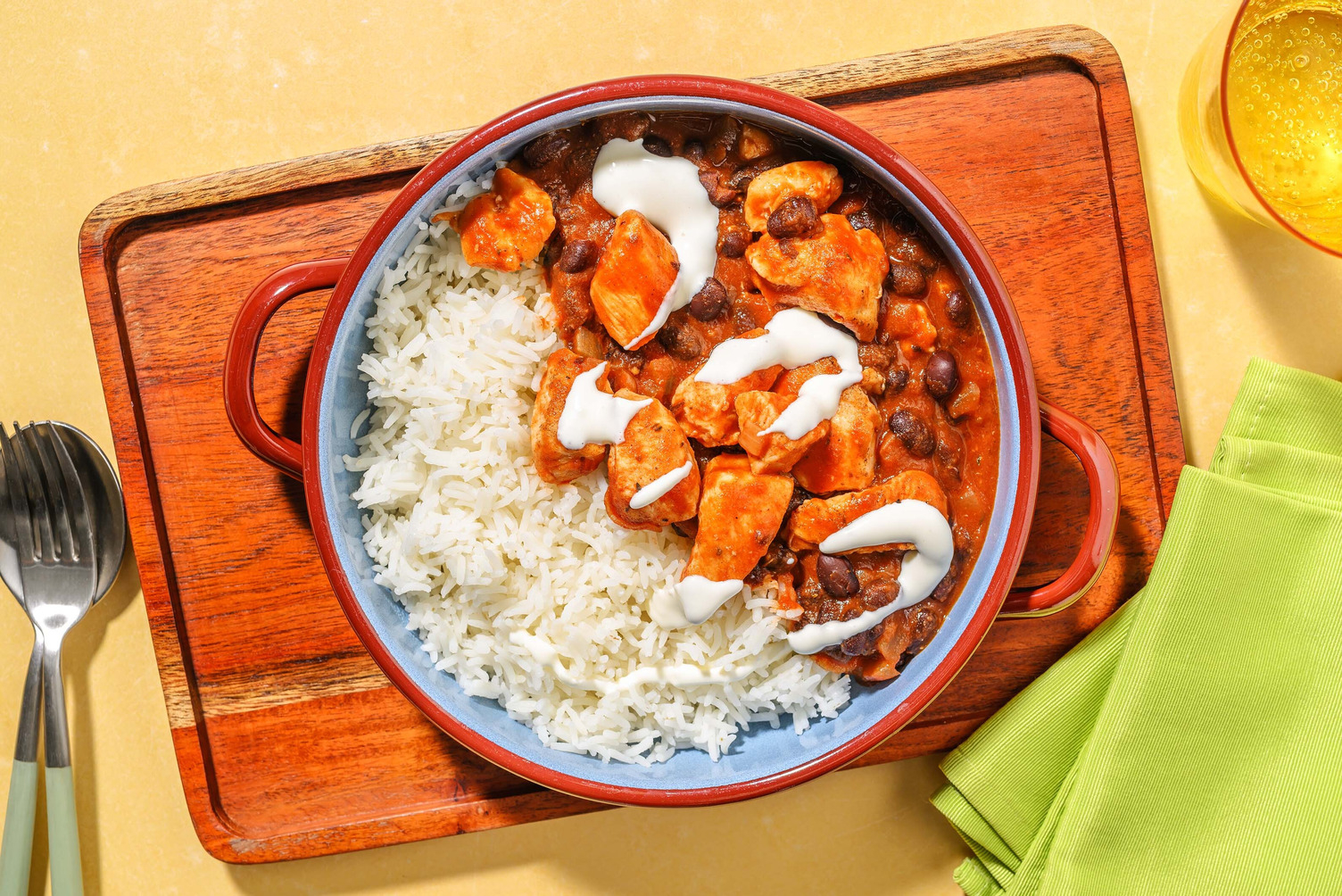 Easy Smoky Chicken and Chorizo Black Beans