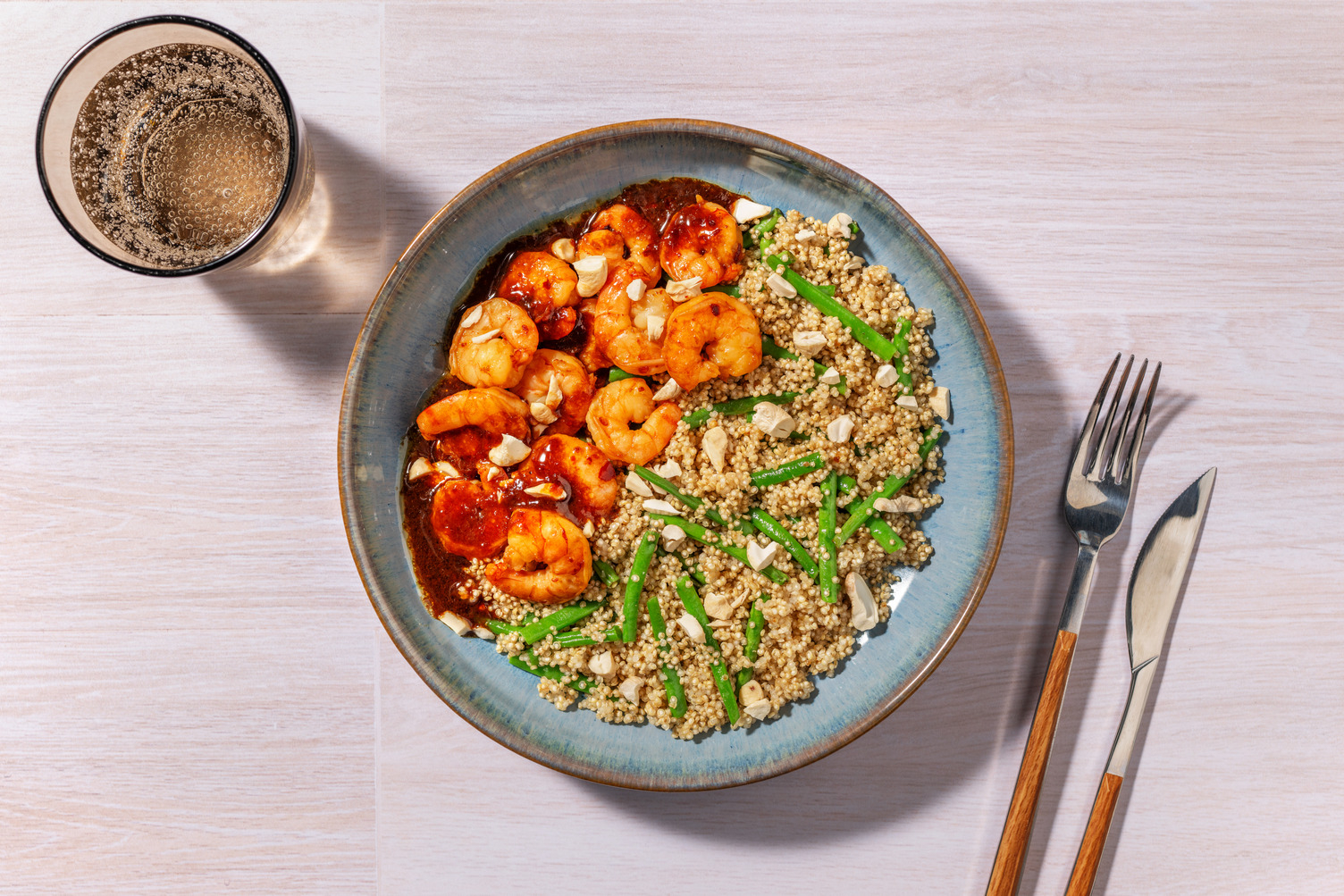 Mazzancolle speziate al sommacco e soia