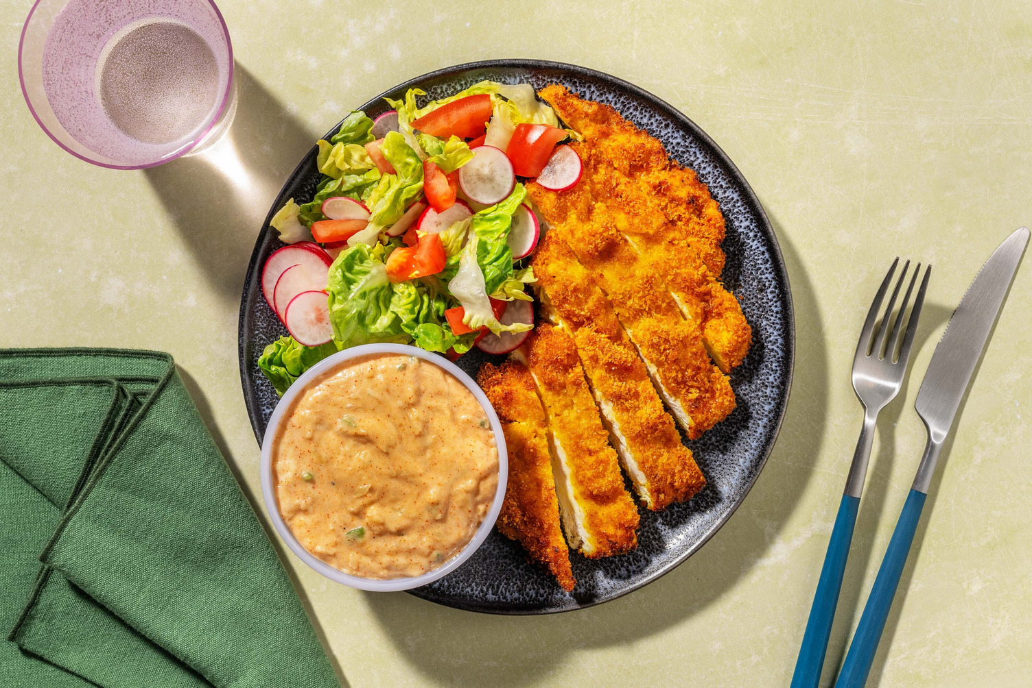 Pankopaneret kyllingebryst