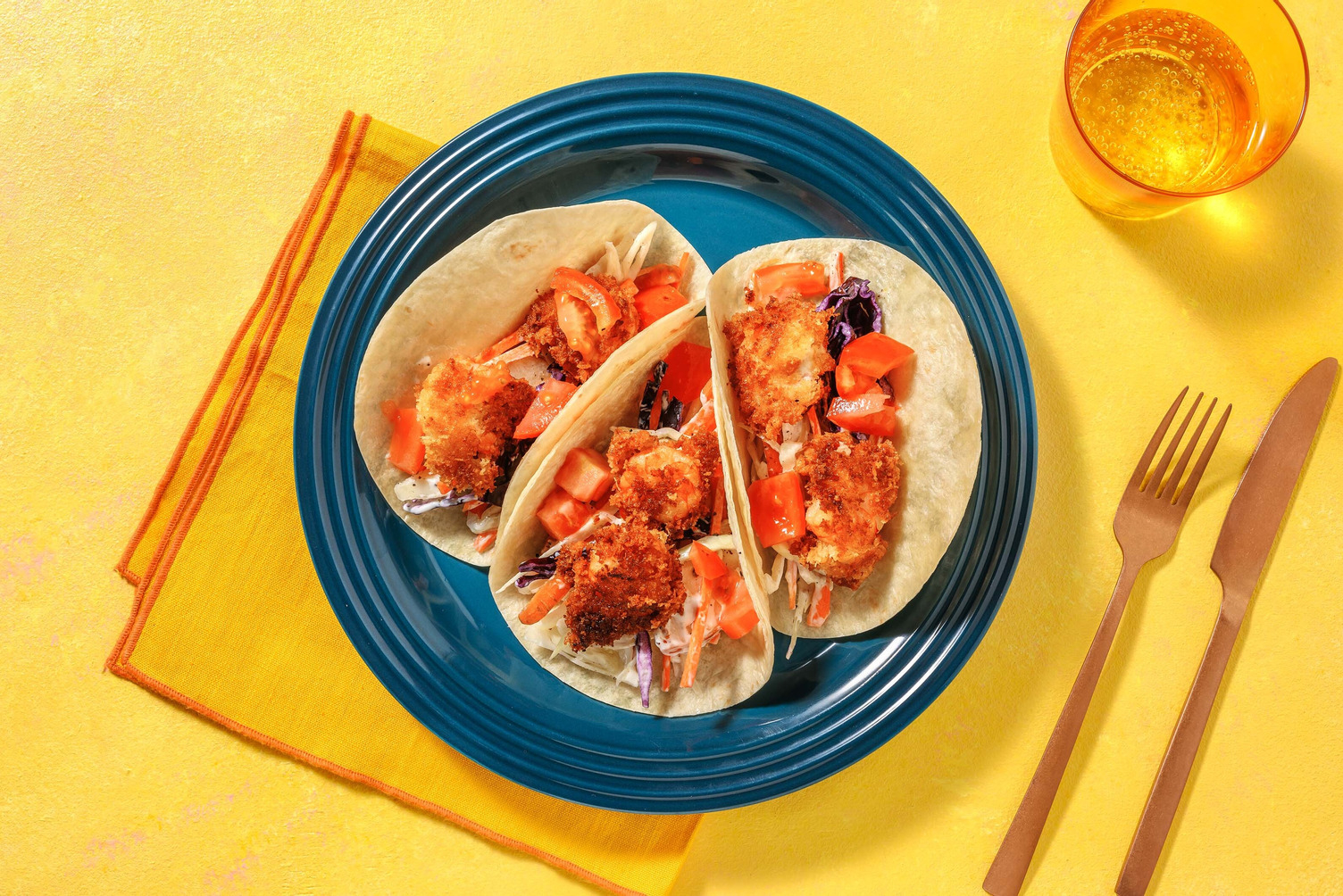 Wraps de crevettes croustillante